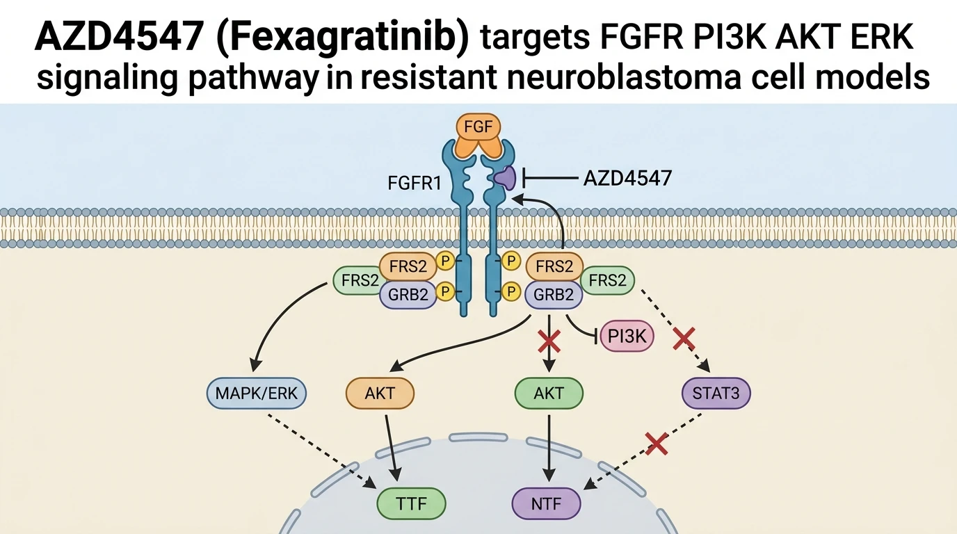 AZD4547 Fexagratinib targets FGFR PI3K AKT ERK signaling pathway in resistant neuroblastoma cell models